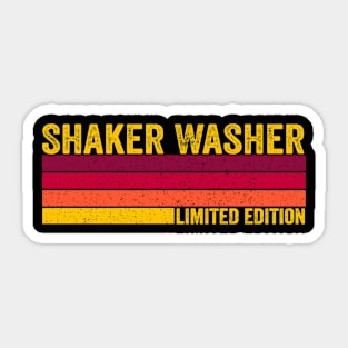 Shaker Washer Sticker